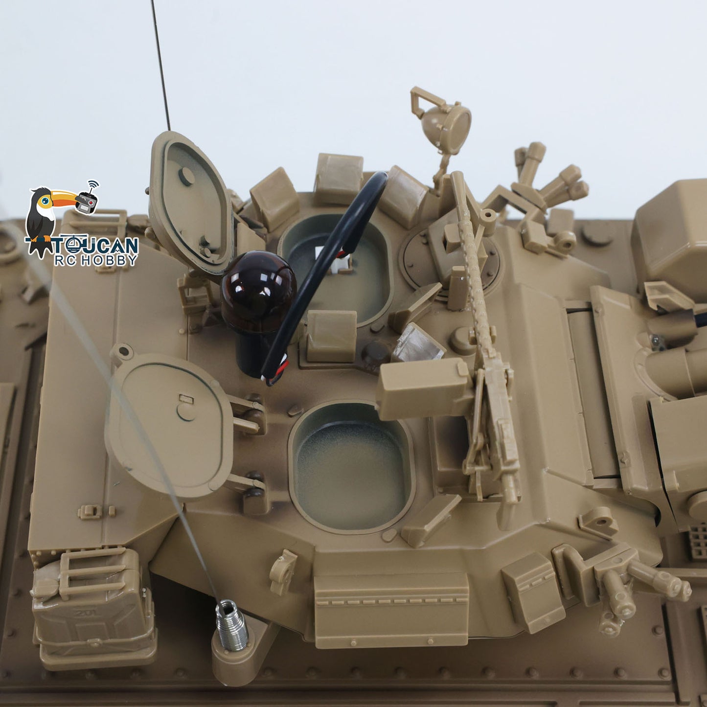 US Stock 1/16 Tongde Remote Control Tank M2412-A M113A1 MRV Infrared Barrel Recoil Fire Flashing 320 Turret Rotation Metal Drive Gearbox