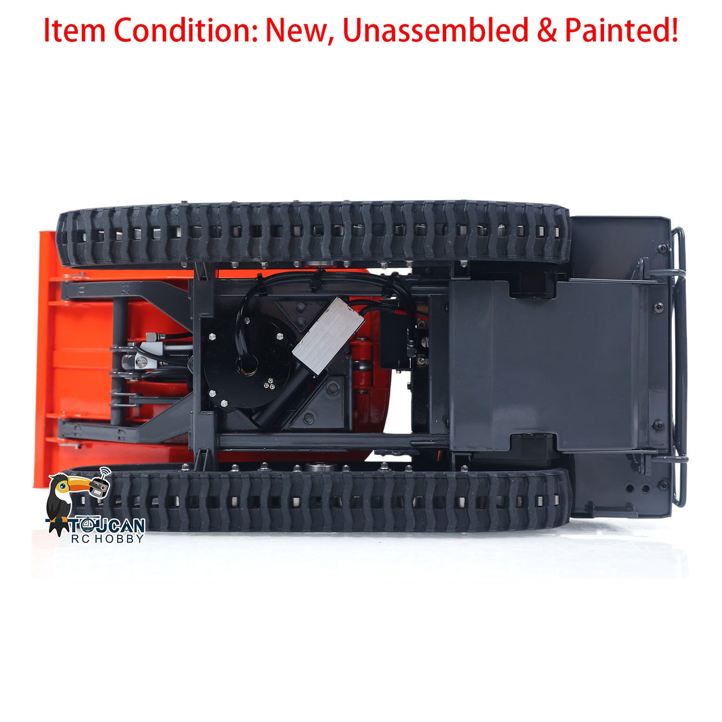 1/14 Hydraulic Remote Control Tracked Dumper KC300HR-5 Unpainted KIT LESU Metal RC Tipper Model Light System No Battery