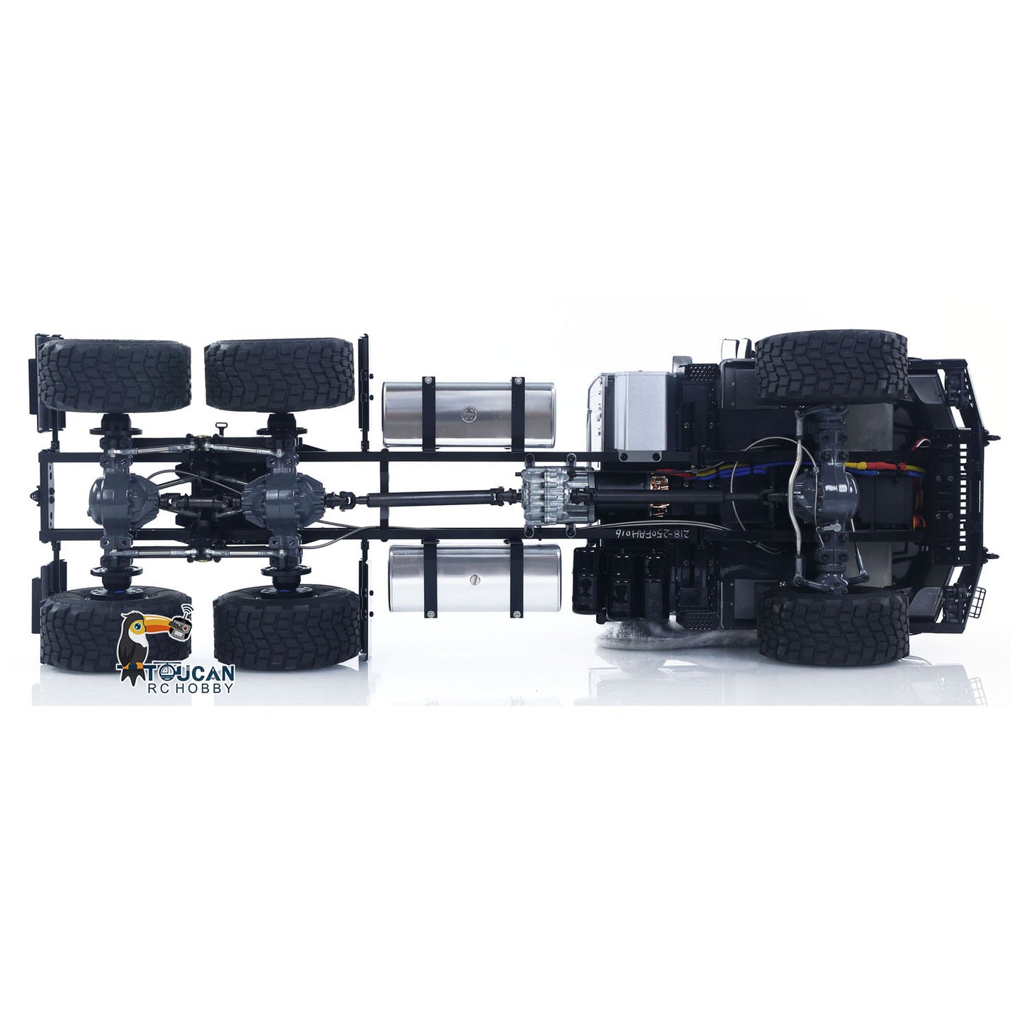 JDModel 218 1/14 6*6 Plastic RC Tractor Truck Kit/PNP 2-Speed Transmission Hobbywing Brushed ESC Motor Differential Lock DIY Model for Enthusiasts