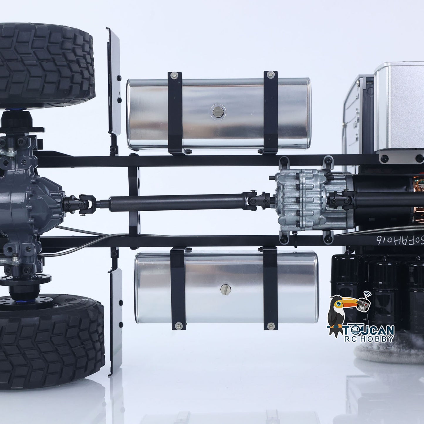 JDModel 218 1/14 6*6 Plastic RC Tractor Truck Kit/PNP 2-Speed Transmission Hobbywing Brushed ESC Motor Differential Lock DIY Model for Enthusiasts