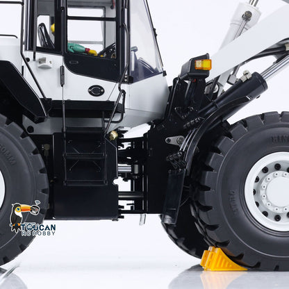 1/14 RC Metal Hydraulic Loader WA480 Electric Construction Heavy Machine Quick Coupler Fork Bucket Light Sound ST8 Radio Battery