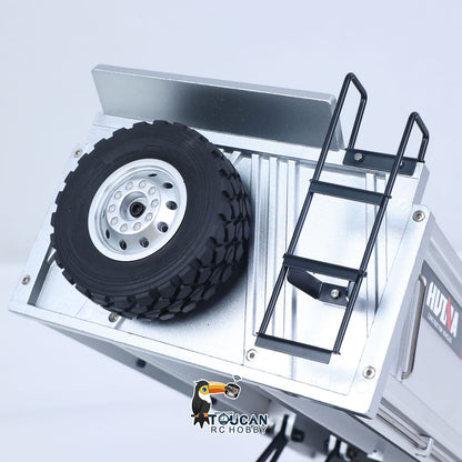 TOUCAN RC HOBBY HUINA 1598PRO 1/14 Metal Remote Control Dump Truck 6X6 Engineering Vehicle Electric RC Tipper Model Light Sound System Battery