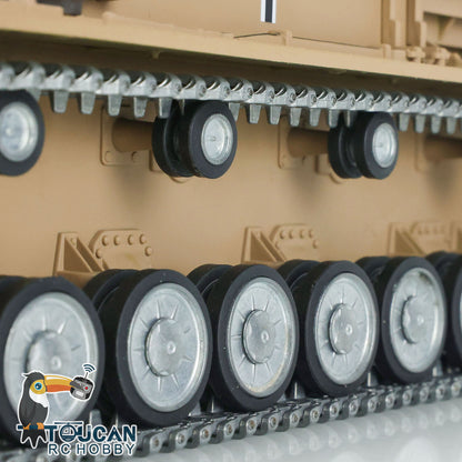 Henglong 7.0 1/16 Radio Tank 3858 German Panzer IV F RC Tank w/ 360Degrees Rotating Turret Metal Road Wheels Tracks IR System Battle