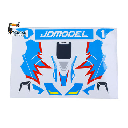 Kart Sticker Set 298B4 for JDM 298B 1/10 Semi Metal 4X4 Remote Control Racing Car Durable Decoration Unlimited Retrofit Model