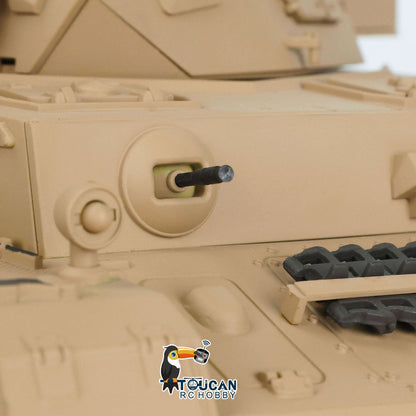 TOUCAN RC HOBBY Henglong 1/16 TK7.0 Profession German Panzer IV F2 F RTR RC Tank 3858 3859 360 Degrees Turret FPV IR BB Smoke Metal Tracks Sprockets Idlers Road Wheels Gearbox