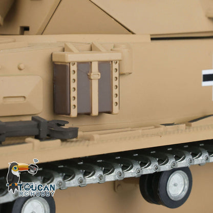 Henglong 7.0 1/16 Radio Tank 3858 German Panzer IV F RC Tank w/ 360Degrees Rotating Turret Metal Road Wheels Tracks IR System Battle