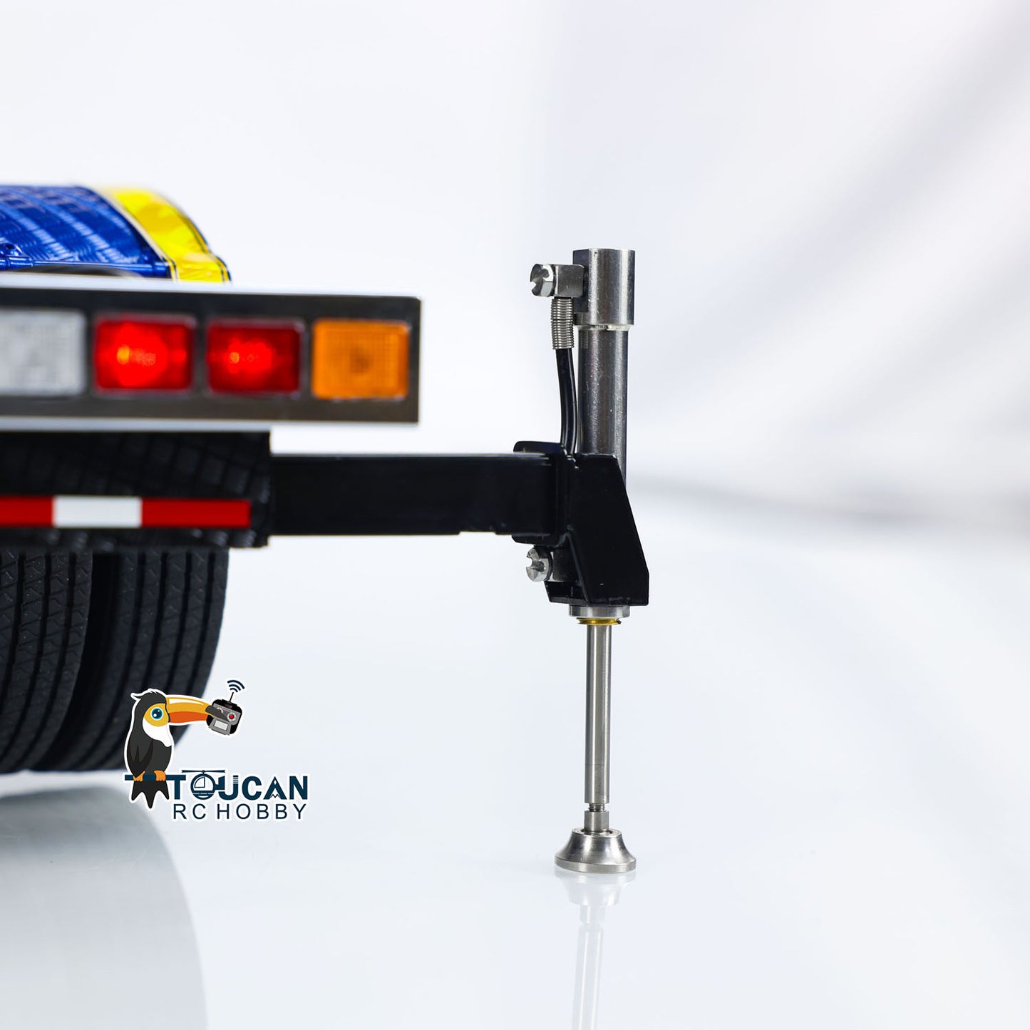 TOUCAN RC HOBBY 56344 1/14 Metal RTR RC Crane Tractor Truck 2-Speed Gearbox PL18EV Lite Remote Control Light Sound Smoke for Construction Model Collectors