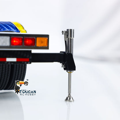 TOUCAN RC HOBBY 56344 1/14 Metal RTR RC Crane Tractor Truck 2-Speed Gearbox PL18EV Lite Remote Control Light Sound Smoke for Construction Model Collectors