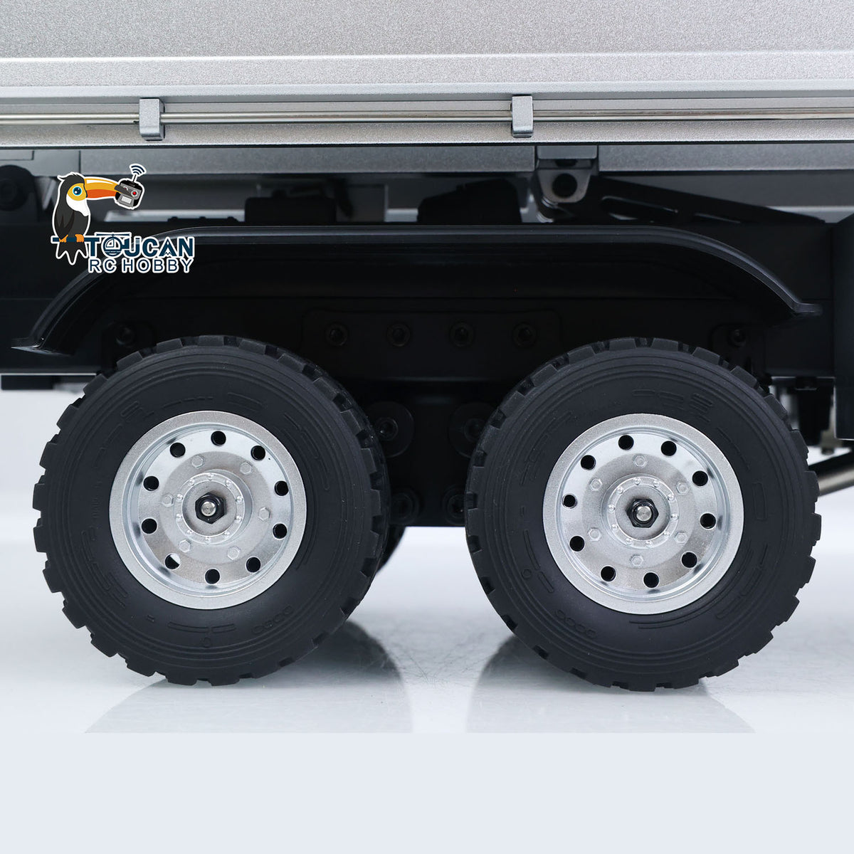 TOUCAN RC HOBBY HUINA 1598PRO 1/14 Metal Remote Control Dump Truck 6X6 Engineering Vehicle Electric RC Tipper Model Light Sound System Battery