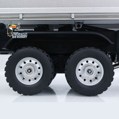 TOUCAN RC HOBBY HUINA 1598PRO 1/14 Metal Remote Control Dump Truck 6X6 Engineering Vehicle Electric RC Tipper Model Light Sound System Battery