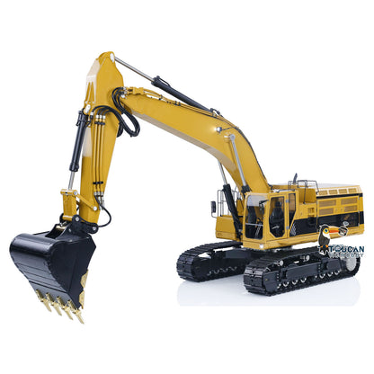 LESU C374F Metal 1/14 RC Hydraulic Excavator Remote Controlled Heavy Digger Model Sound Smoke Light LCD Screen 6CH Valve Motor