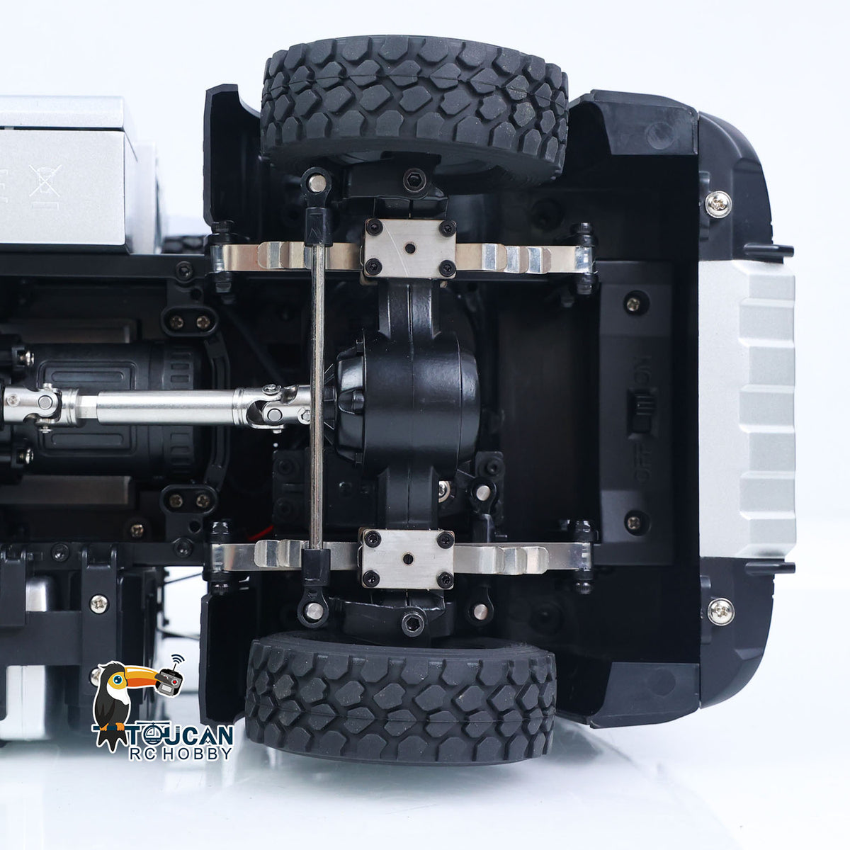 TOUCAN RC HOBBY HUINA 1598PRO 1/14 Metal Remote Control Dump Truck 6X6 Engineering Vehicle Electric RC Tipper Model Light Sound System Battery