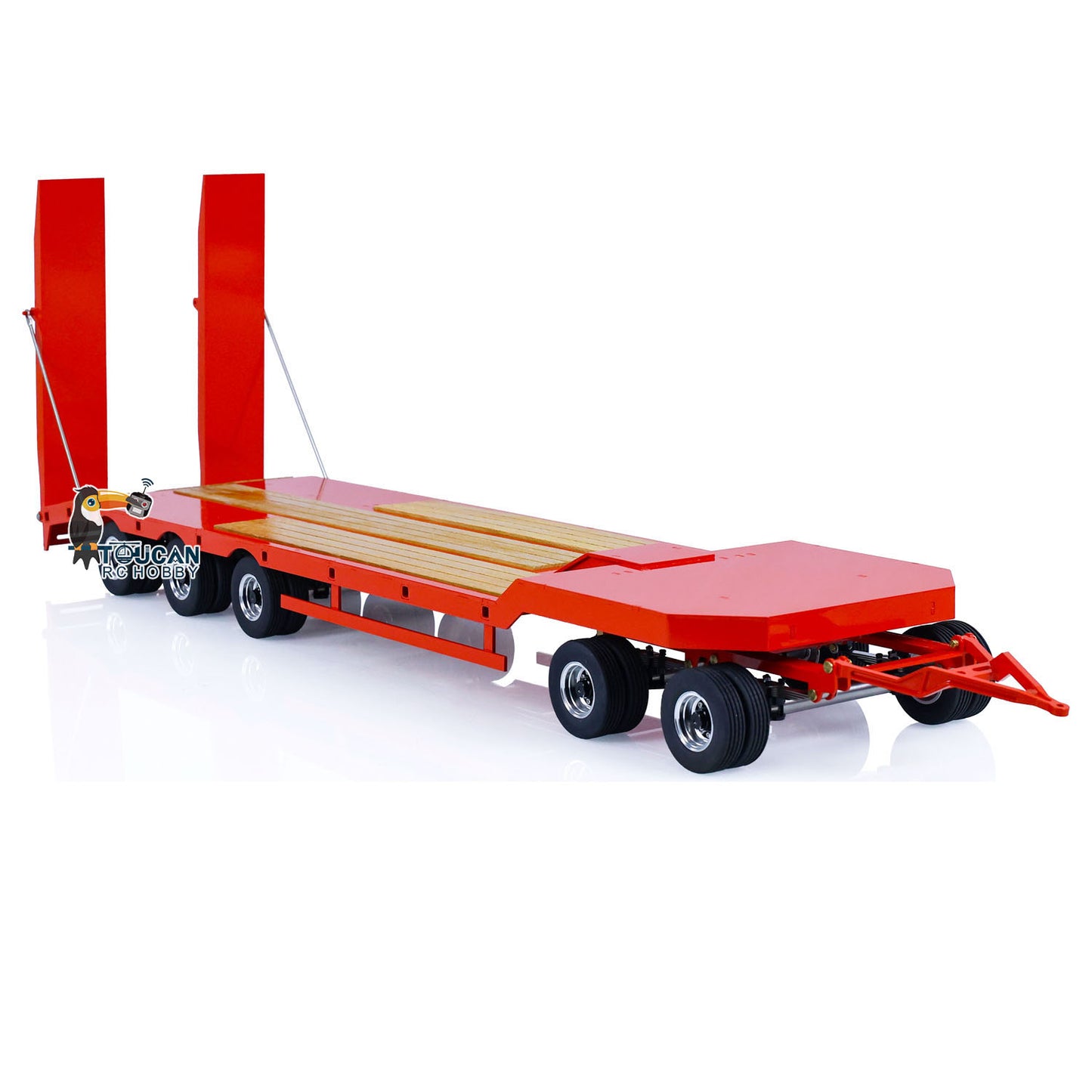 LESU 1/14 Metal RC Flatbed Trailer Transport Vehicle for RC Tractor Truck Model Remote Control Construction Enthusiasts