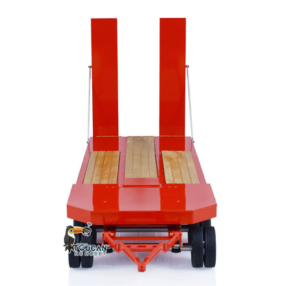 LESU 1/14 Metal RC Flatbed Trailer Transport Vehicle for RC Tractor Truck Model Remote Control Construction Enthusiasts