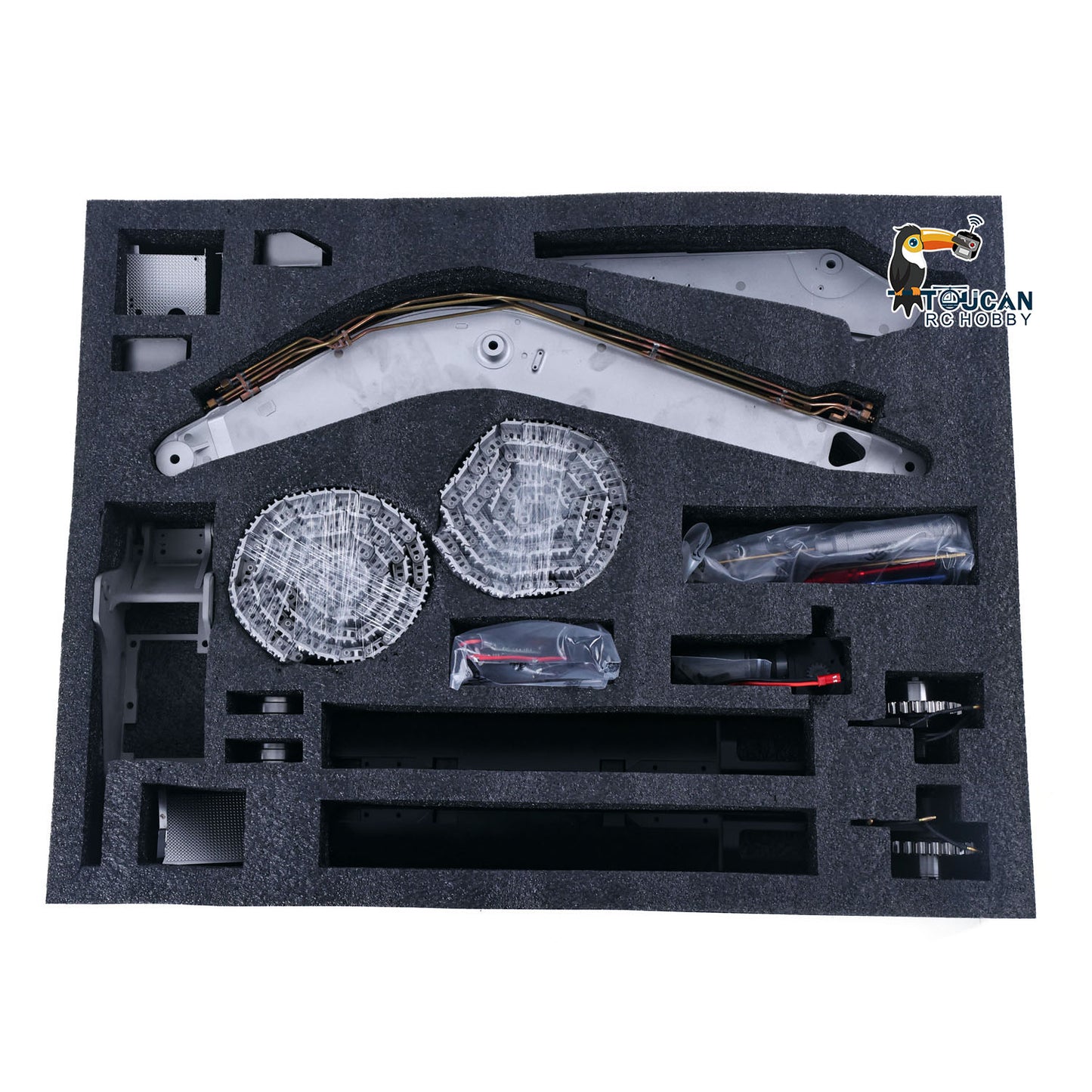 LESU 1:14 Scale LR945 RC Hydraulic Excavator Metal Remote Controlled Earth Digger 945 Model Kits Unassembled Unpainted With Lights