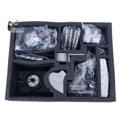 LESU 1:14 Scale LR945 RC Hydraulic Excavator Metal Remote Controlled Earth Digger 945 Model Kits Unassembled Unpainted With Lights