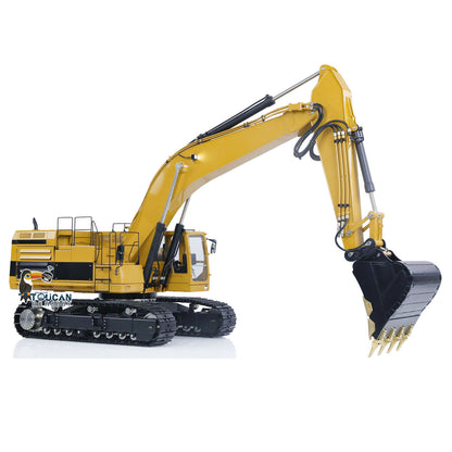 Metal LESU RTR 1/14 RC Hydraulic Excavator C374F Radio Controlled Digger Heavy Machine Flysky PL18EV LITE Battery Sound Smoke