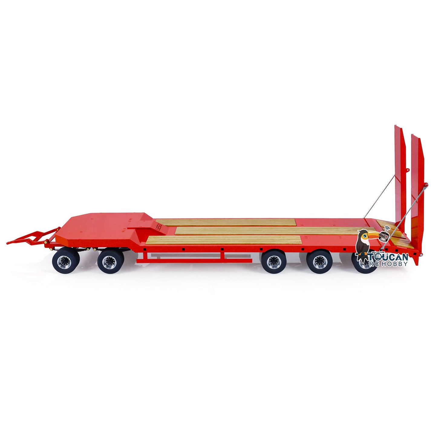 LESU 1/14 Metal RC Flatbed Trailer Transport Vehicle for RC Tractor Truck Model Remote Control Construction Enthusiasts