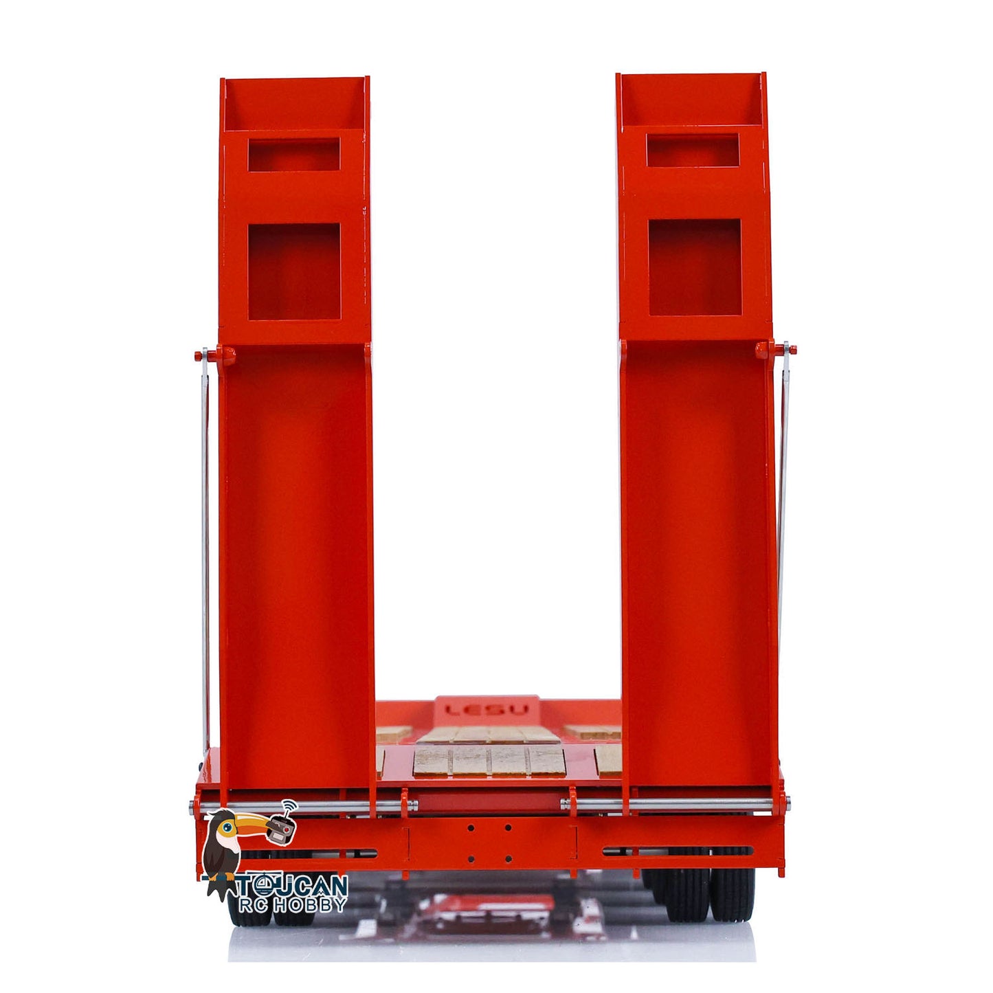 LESU 1/14 Metal RC Flatbed Trailer Transport Vehicle for RC Tractor Truck Model Remote Control Construction Enthusiasts