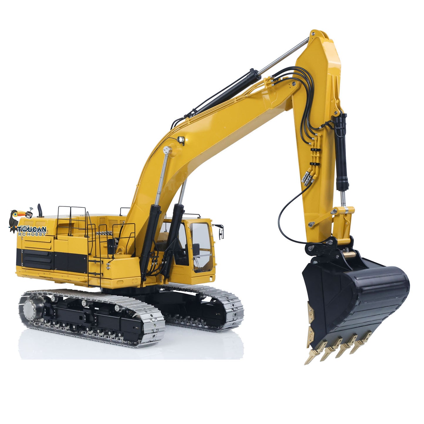 LESU C374F 1/14 RC Hydraulic Excavator Remote Controlled Heavy Digger Machine Sound Smoke Light LCD Screen 6CH Valve Motor ESC