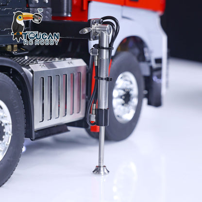 8x8 TOUCAN 1/14 RC Tractor Truck Remote Control Hydraulic Crane Cars Metal Chassis