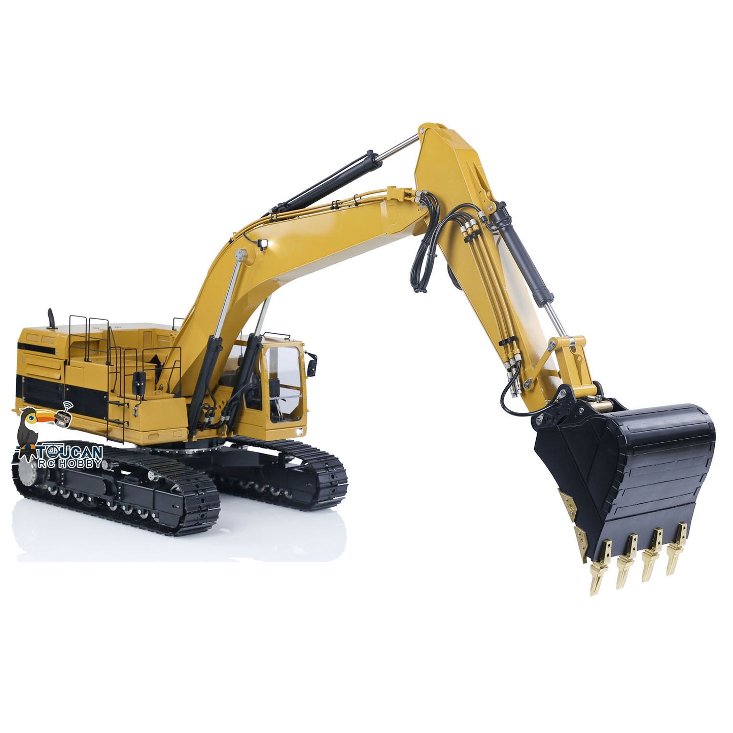 LESU C374F Metal 1/14 RC Hydraulic Excavator Remote Controlled Heavy Digger Model Sound Smoke Light LCD Screen 6CH Valve Motor