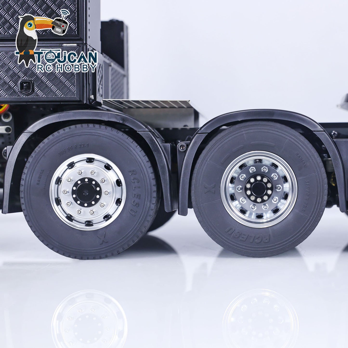 8x8 TOUCAN 1/14 RC Tractor Truck Remote Control Hydraulic Crane Cars Metal Chassis