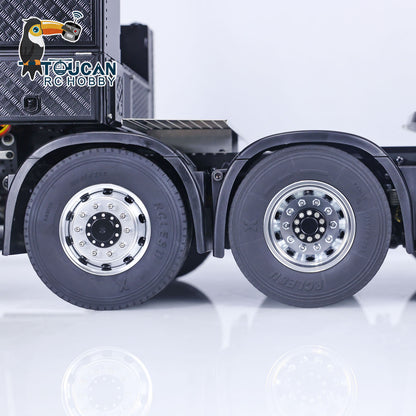 8x8 TOUCAN 1/14 RC Tractor Truck Remote Control Hydraulic Crane Cars Metal Chassis