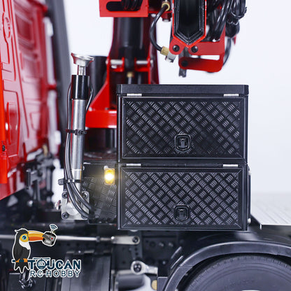 8x8 TOUCAN 1/14 RC Tractor Truck Remote Control Hydraulic Crane Cars Metal Chassis