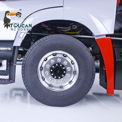 8x8 TOUCAN 1/14 RC Tractor Truck Remote Control Hydraulic Crane Cars Metal Chassis