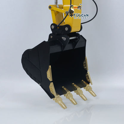 TOUCAN RC HOBBY LESU C374F 1/14 Metal RC Hydraulic Excavator B0001 RTR Brushless Motor 6CH Brass Valve Quick Release Coupler Smoke LCD Screen Sound Light System PL18EV Lite Controller