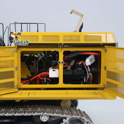 LESU C374F 1/14 RC Hydraulic Excavator Remote Controlled Heavy Digger Machine Sound Smoke Light LCD Screen 6CH Valve Motor ESC