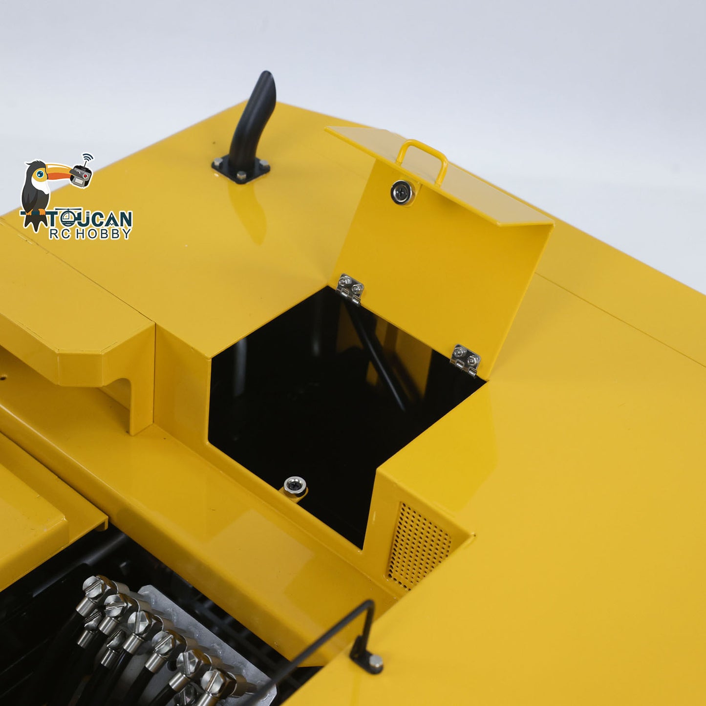 LESU C374F 1/14 Metal RC Hydraulic Excavator B0001 RTR Brushless Motor 6CH Brass Valve Quick Release Coupler Smoke LCD Screen Sound Light System PL18EV Lite Controller