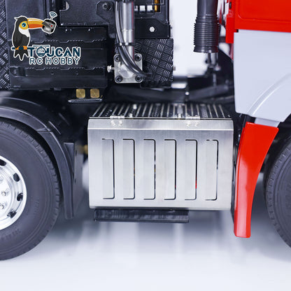 8x8 TOUCAN 1/14 RC Tractor Truck Remote Control Hydraulic Crane Cars Metal Chassis