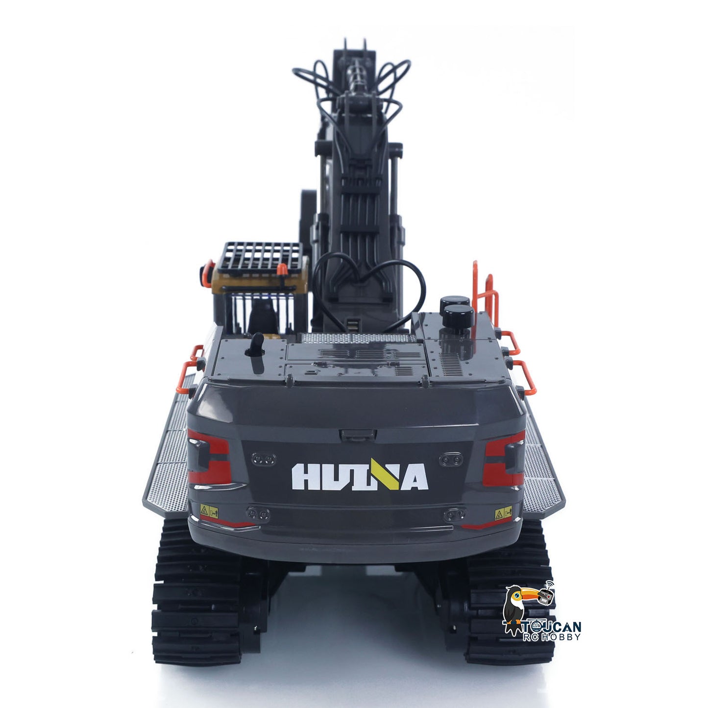 In Stock HUINA Toy 1/14 RC Tracked Excavator Car Ready To Run 592 Model Assembled Painted Gifts 2.4Ghz Radio Light Sound Tracks Battery