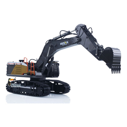 In Stock HUINA Toy 1/14 RC Tracked Excavator Car Ready To Run 592 Model Assembled Painted Gifts 2.4Ghz Radio Light Sound Tracks Battery