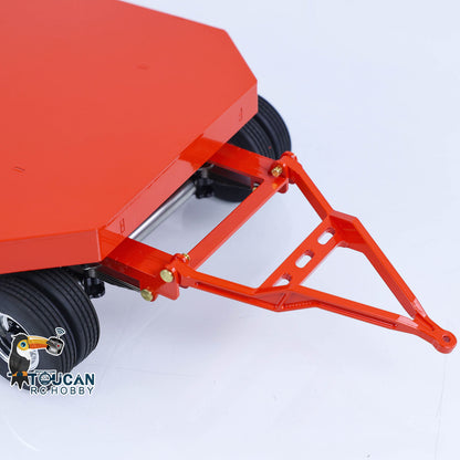 LESU 1/14 Metal RC Flatbed Trailer Transport Vehicle for RC Tractor Truck Model Remote Control Construction Enthusiasts