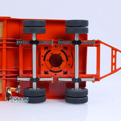 LESU 1/14 Metal RC Flatbed Trailer Transport Vehicle for RC Tractor Truck Model Remote Control Construction Enthusiasts