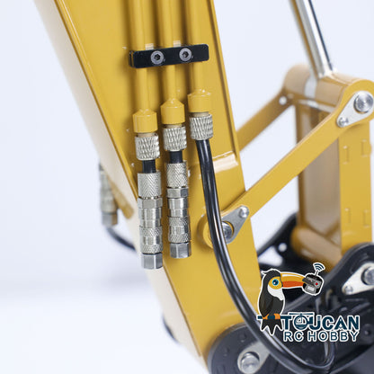 LESU C374F Metal 1/14 RC Hydraulic Excavator Remote Controlled Heavy Digger Model Sound Smoke Light LCD Screen 6CH Valve Motor