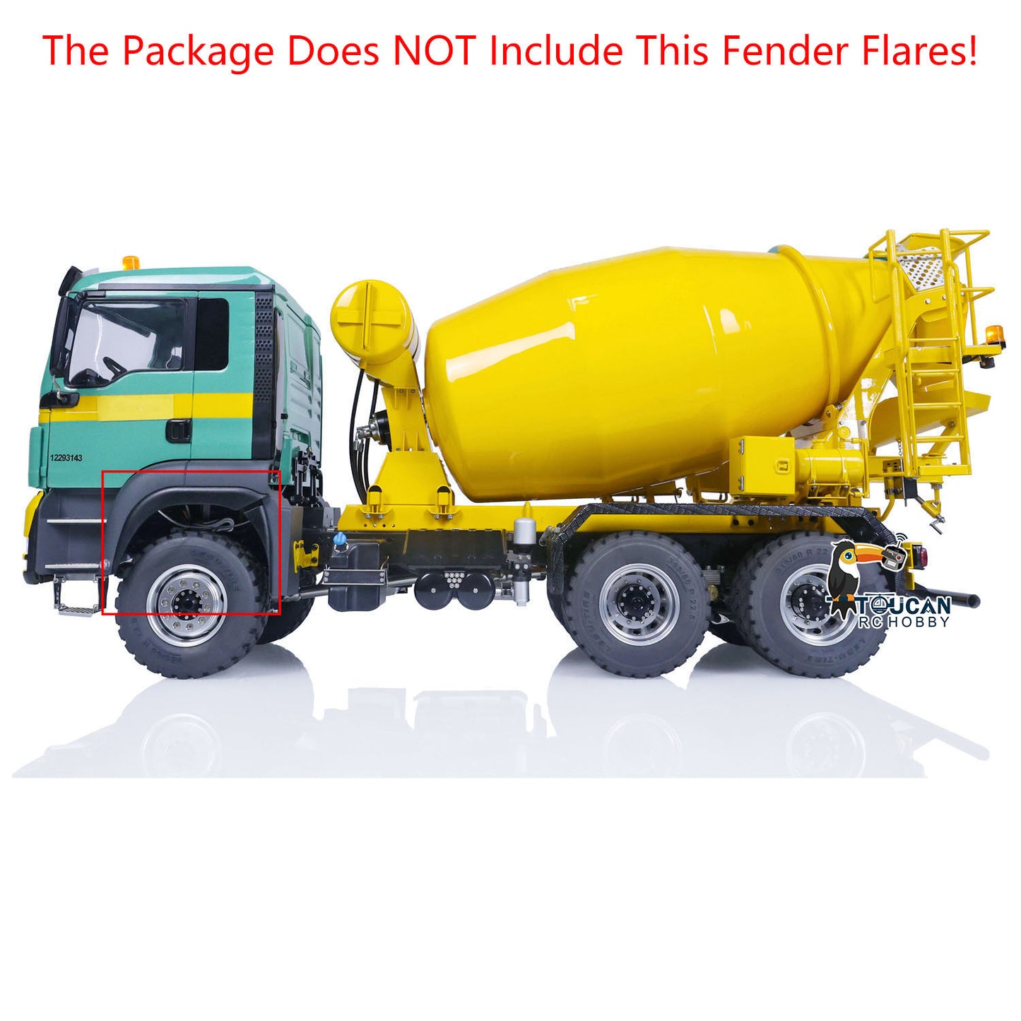 LESU 1/14 Scale RC Mixer Truck 6x6 for Painted Assembled Remote Control Agitating Lorry Model Sound Light System Motor Servo ESC