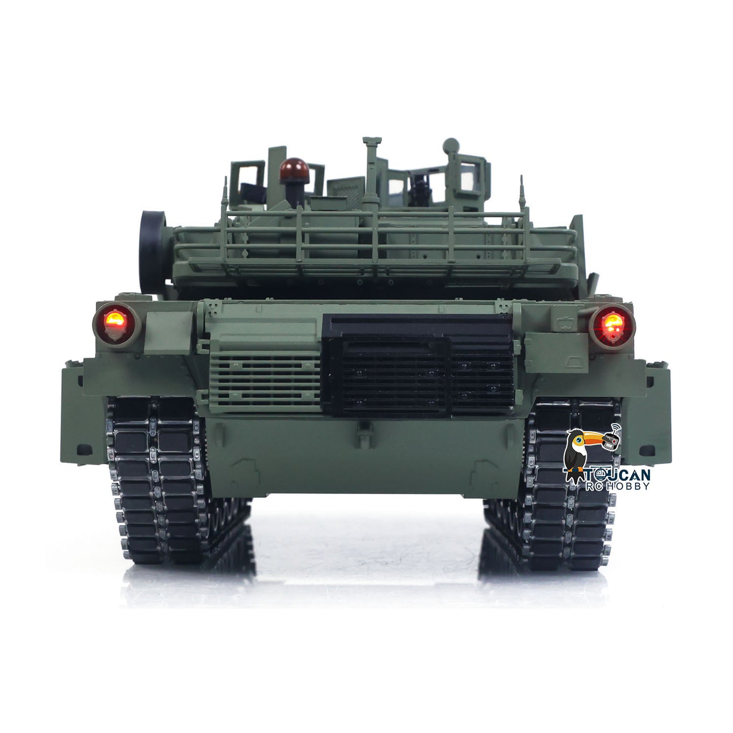 TOUCAN TUSK II 1/16 Metal Remote Control Tank 3918 Abrams M1A2 IR Dual Flow Gearbox Turret 360 Rotation Barrel Recoil Elevation