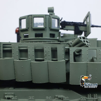 TOUCAN TUSK II 1/16 Metal Remote Control Tank 3918 Abrams M1A2 IR Dual Flow Gearbox Turret 360 Rotation Barrel Recoil Elevation