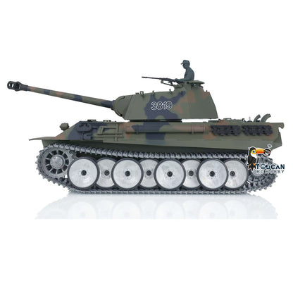 TOUCAN RC HOBBY Henglong 1/16 TK7.0 German Panther RTR RC Tank 3819 FPV 360 Degrees Turret BB IR Smoke Metal Barrel Tracks Sprockets Idlers Road Wheels