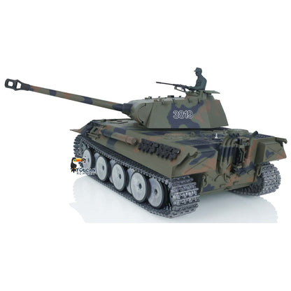 Henglong 1/16 Customized RC Tank 7.0 German Panther Tank 3819 w/ 360Degrees Rotating Turret Metal Tracks Idler Sproket Road Wheels
