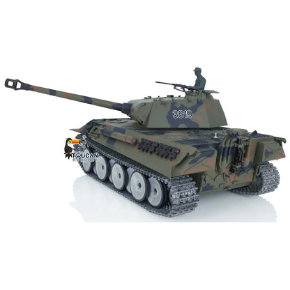 TOUCAN RC HOBBY Henglong 1/16 TK7.0 German Panther RTR RC Tank 3819 FPV 360 Degrees Turret BB IR Smoke Metal Barrel Tracks Sprockets Idlers Road Wheels
