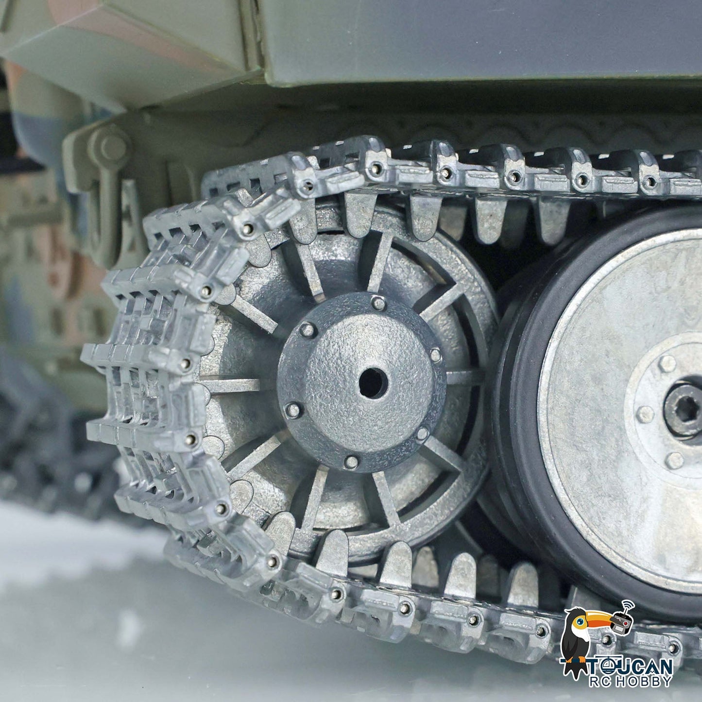 TOUCAN RC HOBBY Henglong 1/16 TK7.0 German Panther RTR RC Tank 3819 FPV 360 Degrees Turret BB IR Smoke Metal Barrel Tracks Sprockets Idlers Road Wheels