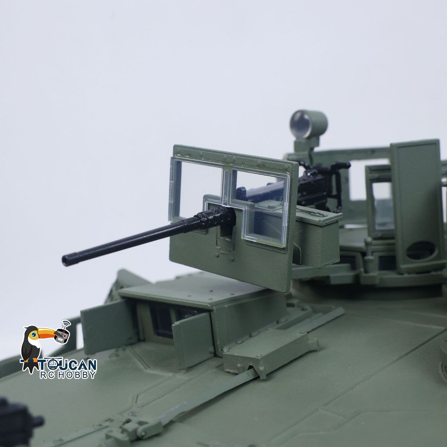 TOUCAN TUSK II 1/16 Metal Remote Control Tank 3918 Abrams M1A2 IR Dual Flow Gearbox Turret 360 Rotation Barrel Recoil Elevation