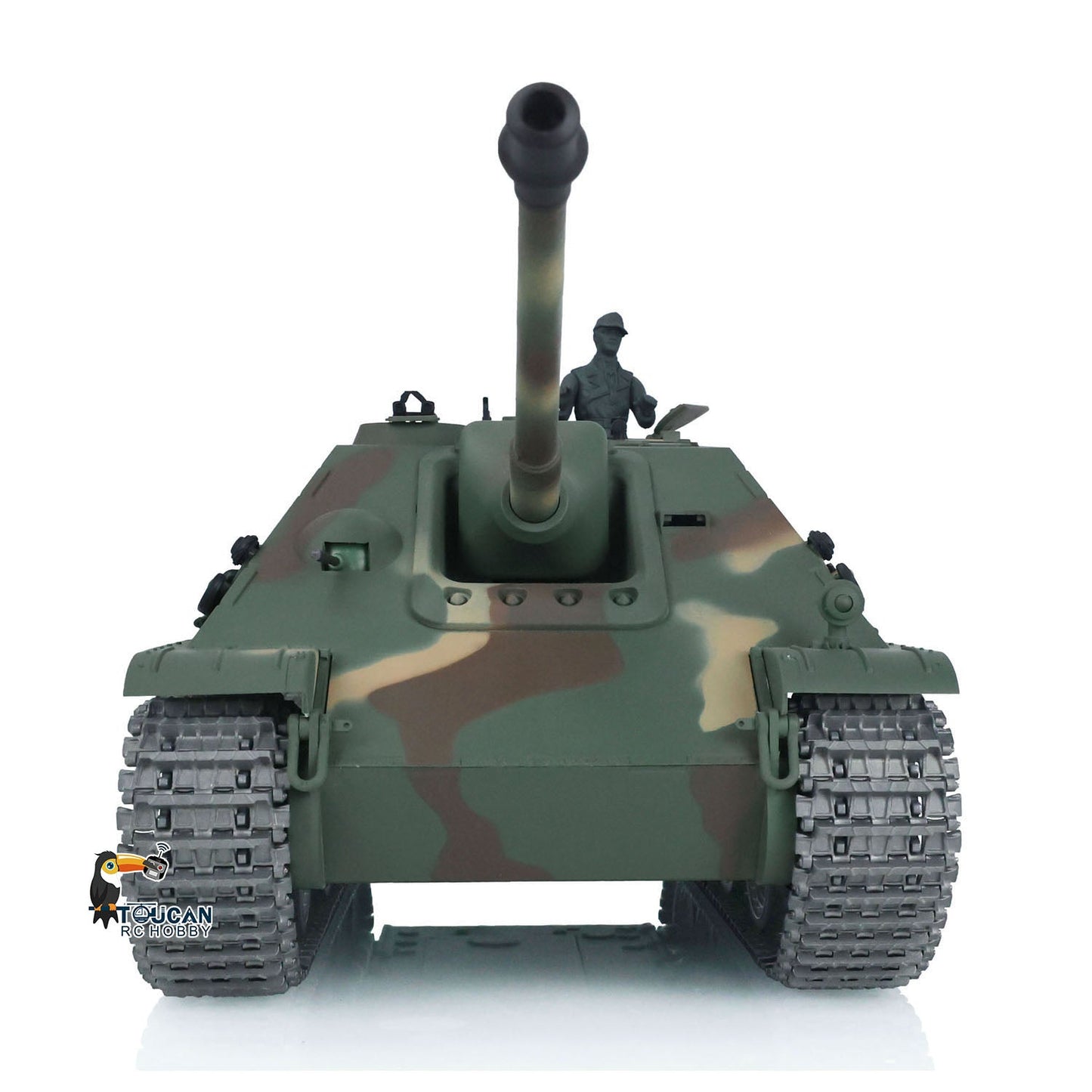 TOUCAN RC HOBBY Henglong 1/16 TK7.0 Profession German Jadpanther RTR RC Tank 3869 FPV Smoke Infrared Combat BB Unit Metal Sprockets Idlers Road Wheels Tracks