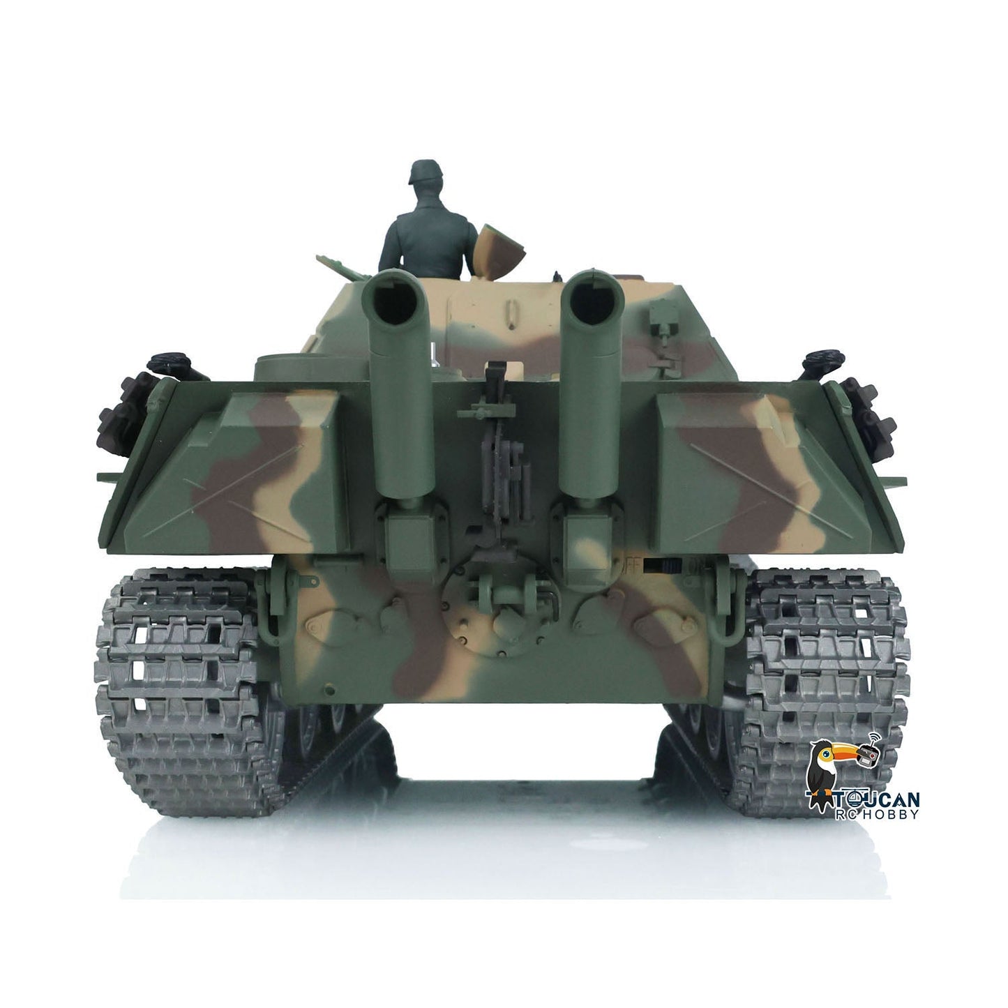 TOUCAN RC HOBBY Henglong 1/16 TK7.0 Profession German Jadpanther RTR RC Tank 3869 FPV Smoke Infrared Combat BB Unit Metal Sprockets Idlers Road Wheels Tracks