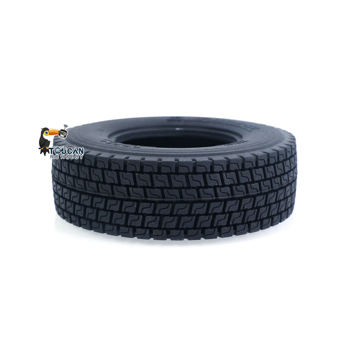 TOUCAN RC HOBBY JDModel 1PC 28MM 23MM Rubber Wide Tire for DIY 1/14 RC Tractor Truck Hydraulic Dumper Metal Radio Control Tipper Semi Trailer Model Car